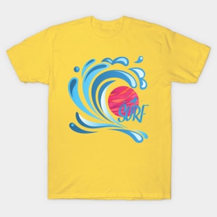 Surf - Retro Design T-Shirt